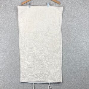 World Market quilted king size pillow sham replacement tie closure cottagecore